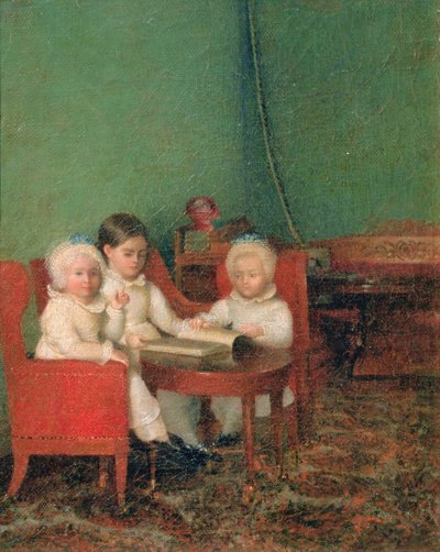 Niños en un interior, 1800-10 de Unbekannt Unbekannt